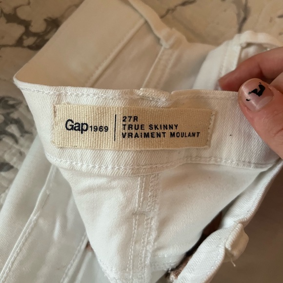 Gap White Denim Skinny Jeans - Picture 2 of 3